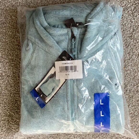 Eddie Bauer Women's Quest Fleece 1/4-Zip - Solid Pullover, Coast Size Large, NWT - Picture 3 of 5
